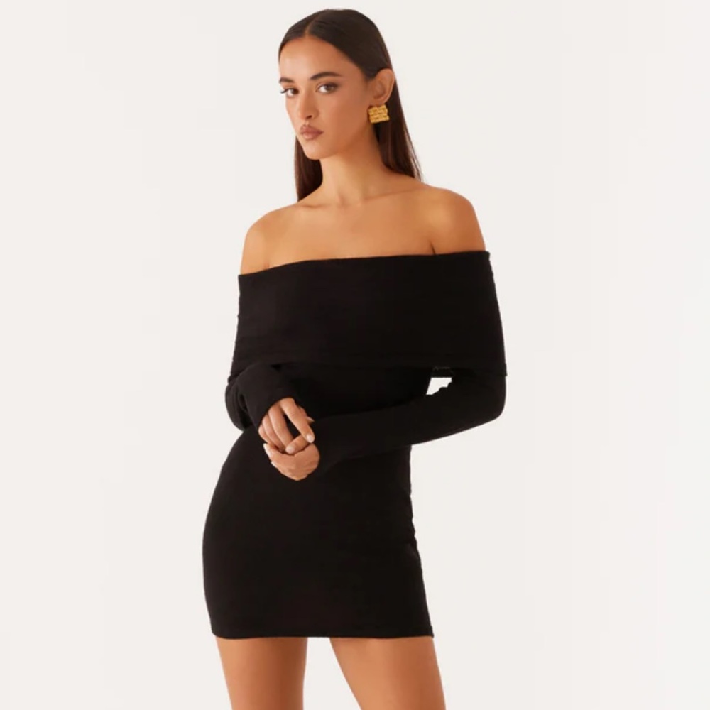 Off the shoulder mini dress